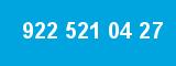 922 521 04 27 922 521 04 27
